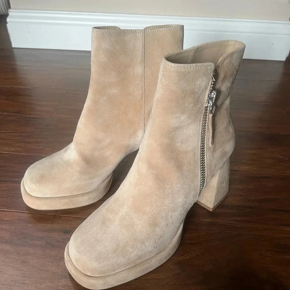 Steve Madden Tan Suede Boots-NWT- Size 8.5-party clique - Picture 7 of 13
